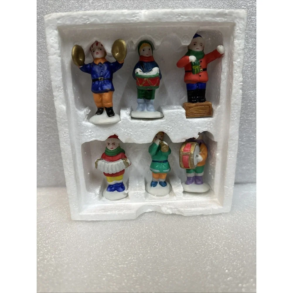 1993 Vintage Retired‎ Lemax Dickensvale Collection Porcelain Children's Band Set